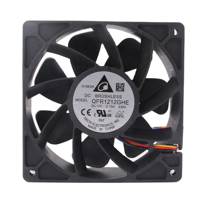 DELTA 24V 48V DC12V 2.7A EC AC 120X120X38MM 12CM 12038 PWM Speed Control S7 S9 Front and Rear Universal QFR1212GHE Cooling Fan